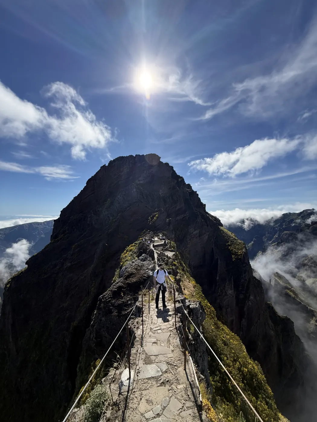Pedra Rija mountain stairway